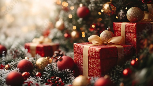 Christmas Gifts & Ornaments Under Tree