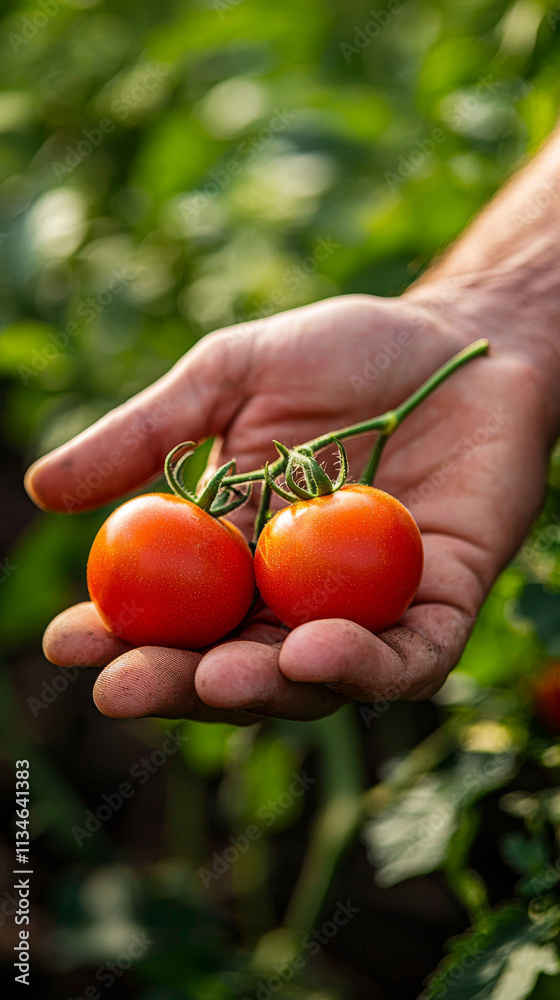 Farm Fresh Tomatoes: Handpicked Red Ripe Produce Farm Fresh Tomatoes: Handpicked Red Ripe Produce