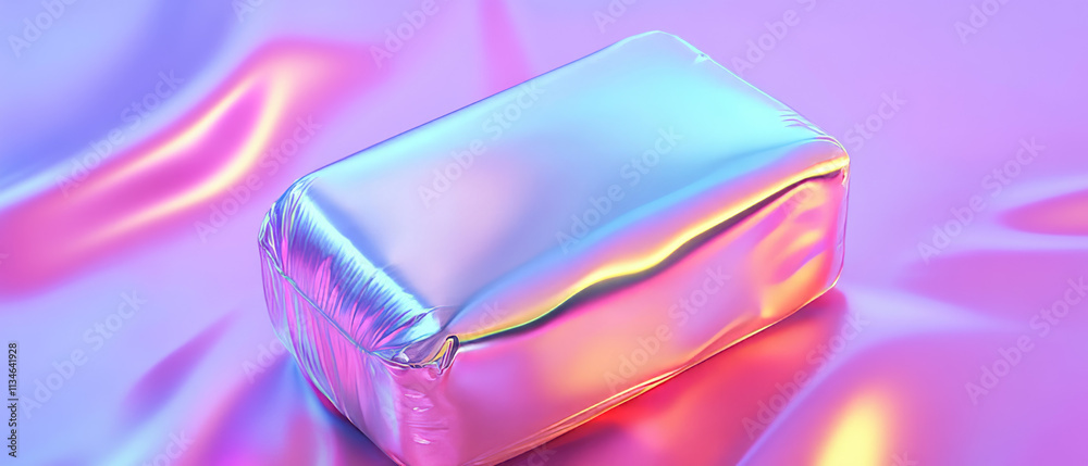 Holographic Prism Sterilizer Bag, 3D Render, UV Light, Portable, Disinfection Holographic Prism Sterilizer Bag, 3D Render, UV Light, Portable, Disinfection