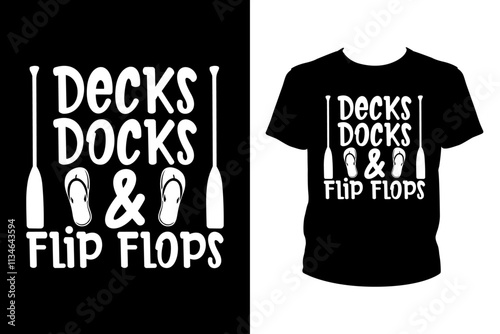 Decks docks & flip flops - Art files for Cricut and Silhouette. You can edit them with Adobe Illustrator.