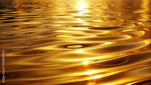 Golden water ripple with shimmering reflections on surface , gold, water, ripple, reflections, liquid, shiny, abstract