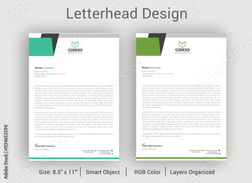 Professional corporate Business letterhead design template,letterhead design,Modern company letterhead
