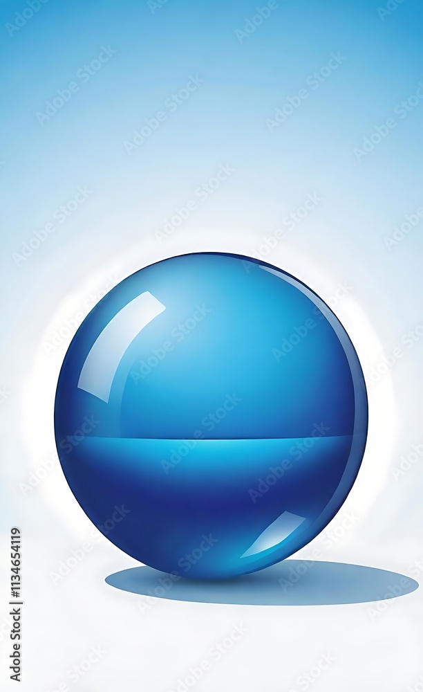 blue glass sphere blue glass sphere