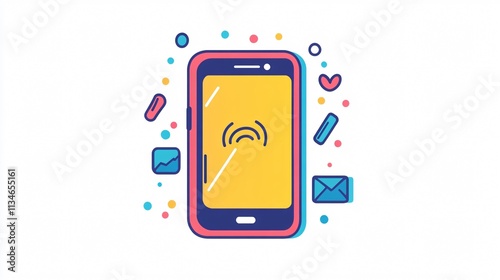 Professional Phone Call Outline Icon Vector Design for Communication Concept