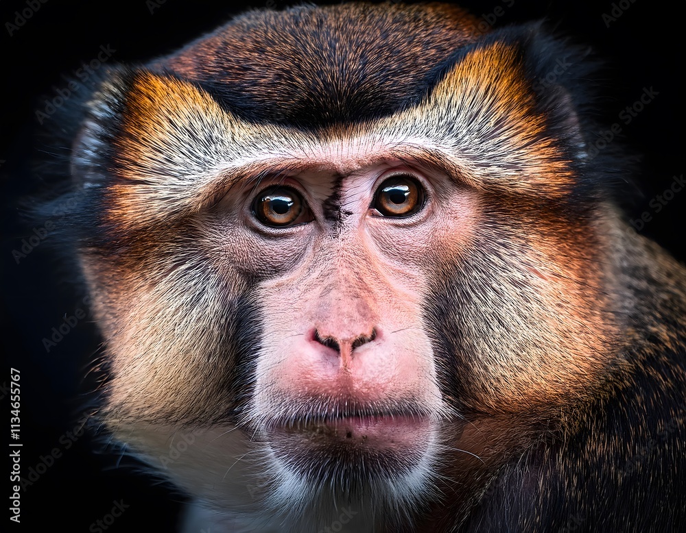 Obraz premium Extreme Close-Up Monkey Face