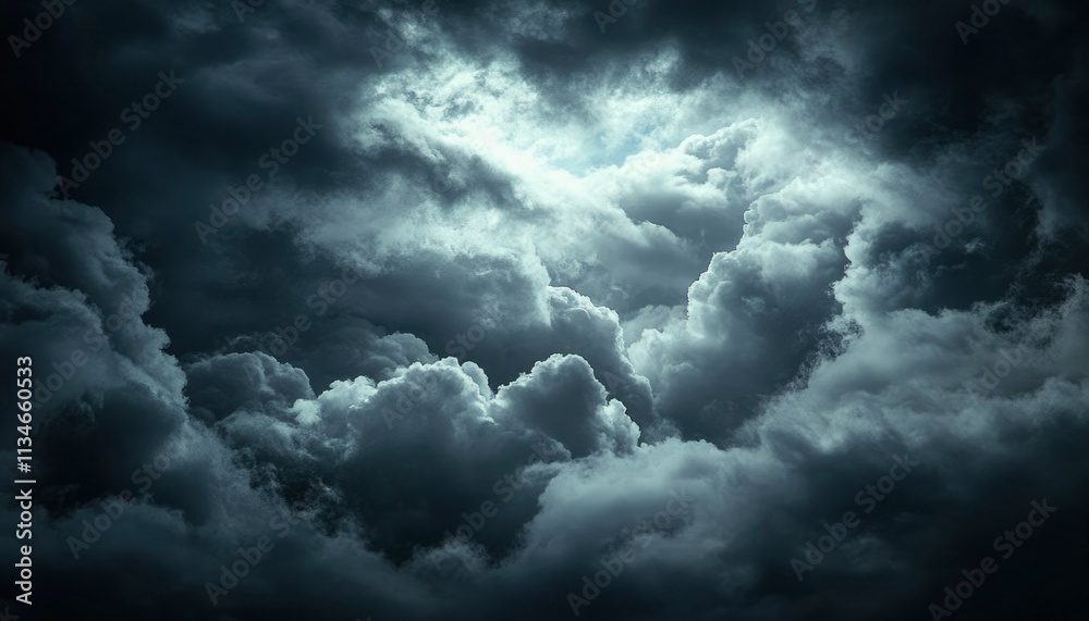 Obraz premium Dark Storm Clouds Fill The Ominous Sky