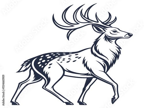 Wallpaper Mural silhouette of deer Torontodigital.ca