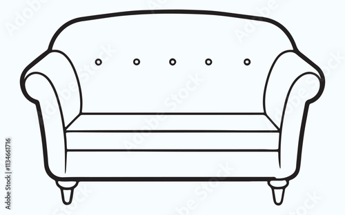 Sofa line icon