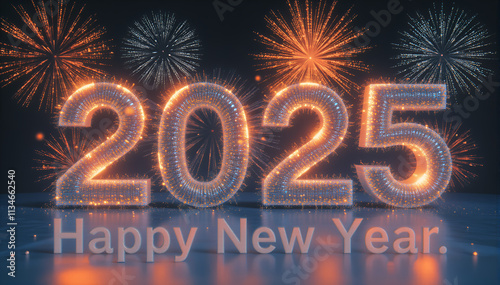 Wallpaper Mural 2025 happy new year celebration design photo Torontodigital.ca