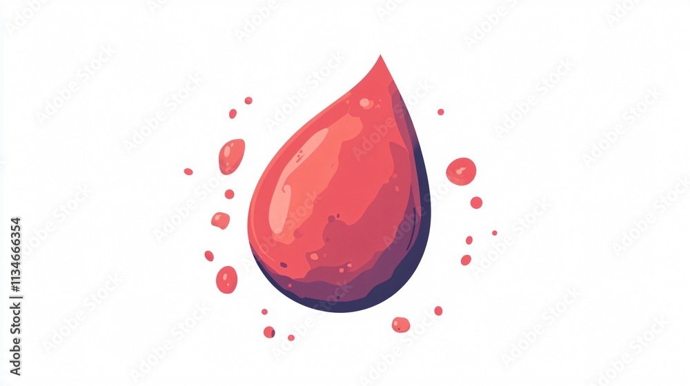 Obraz premium Professional Blood Drop Health Vector Illustration for Medical Use