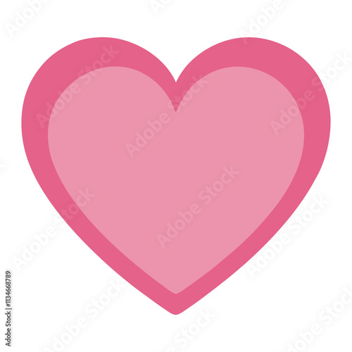 pink love heart icon vector illustration on white background Free Download pink love heart icon vector illustration on white background - GFXLoad