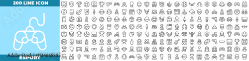 Esport Line Editable Icons set.