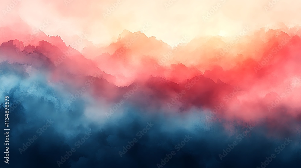 Desktop art featuring abstract waves with bold gradient inspired colors Desktop art featuring abstract waves with bold gradient inspired colors