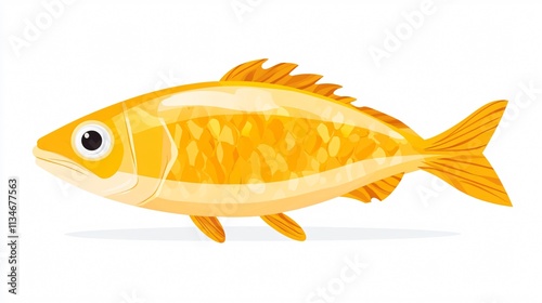 Fish Oil Capsule Vector Illustration Isolated for Health Supplements Marketing