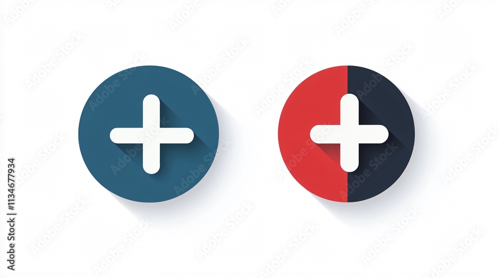 Simple Plus and Minus Icon Vector, 2D Flat Design for Web and Mobile UI, Single Symbol for Calculator App Simple Plus and Minus Icon Vector, 2D Flat Design for Web and Mobile UI, Single Symbol for Calculator App