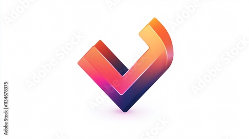 Free Download Check Mark Vector: Single 2D Flat Vector Isolated on White Background - GFXLoad