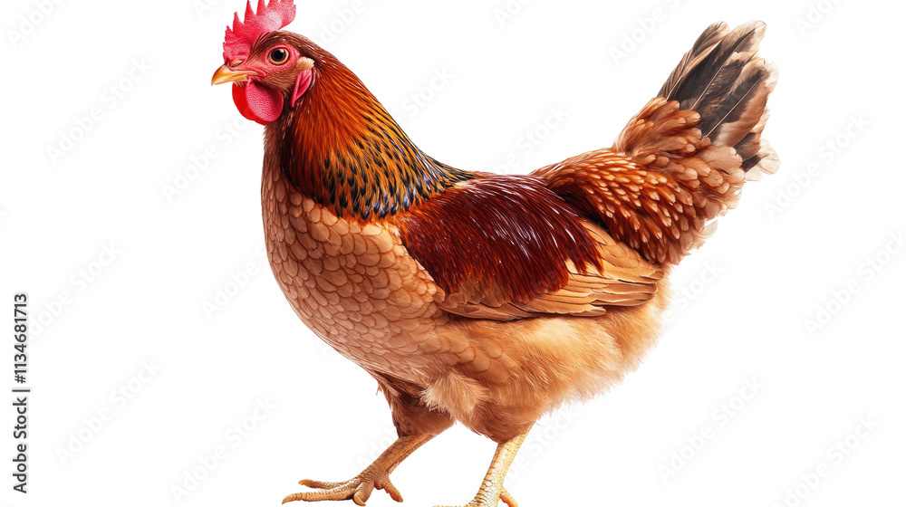 Fototapeta premium Majestic Rhode Island Red Hen 