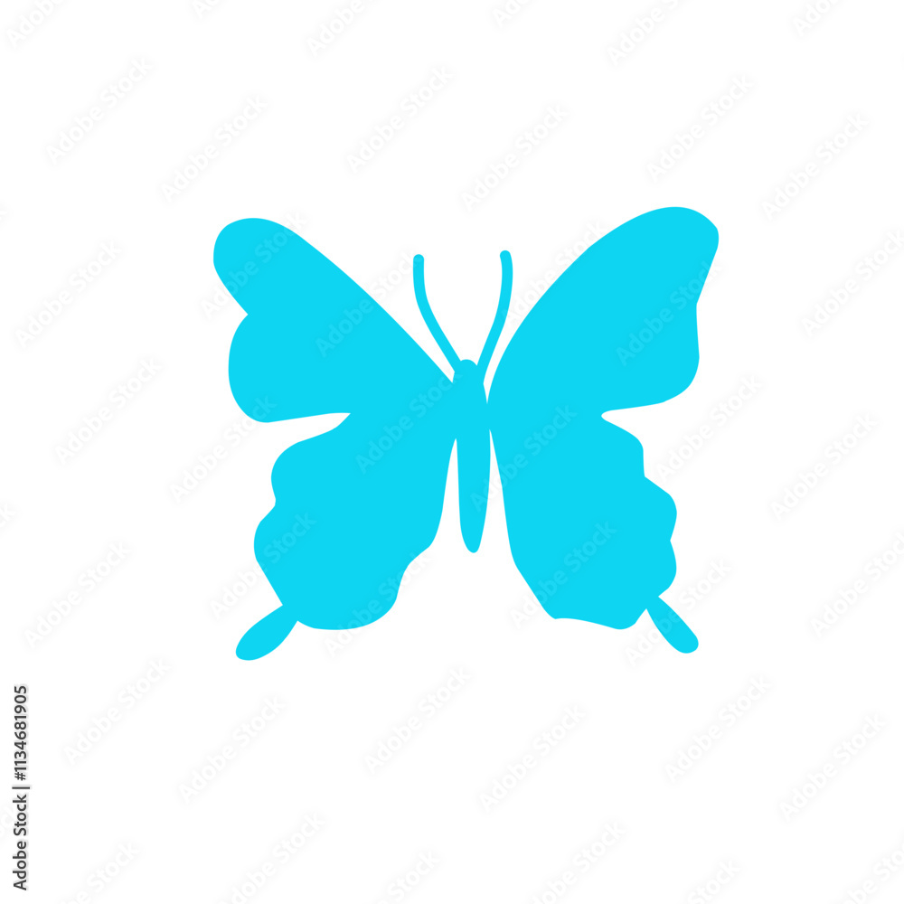 Cute colorful butterfly icon Cute colorful butterfly icon