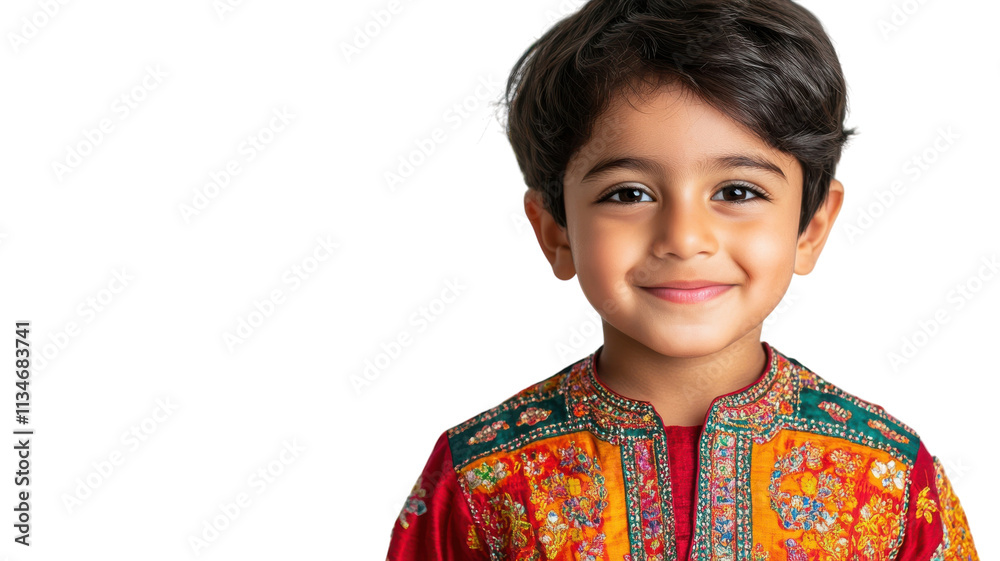 A Child in a Traditional Indian Kurta Perfect for Cultural Events, Festivals, or Family Celebrations Representing Rich Heritage. A Child in a Traditional Indian Kurta Perfect for Cultural Events, Festivals, or Family Celebrations Representing Rich Heritage.