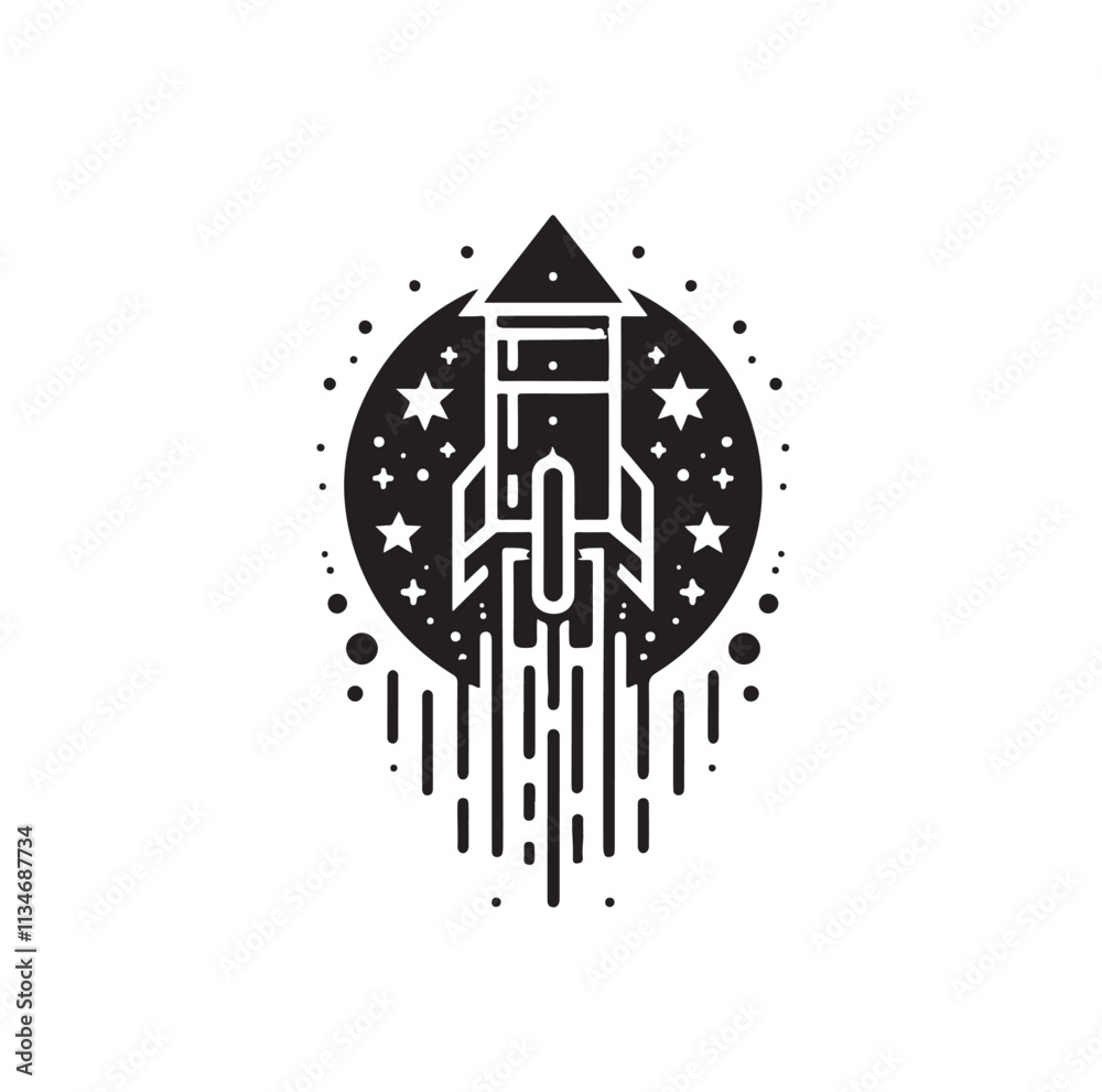firework rocket silhouette vector illustration firework rocket silhouette vector illustration