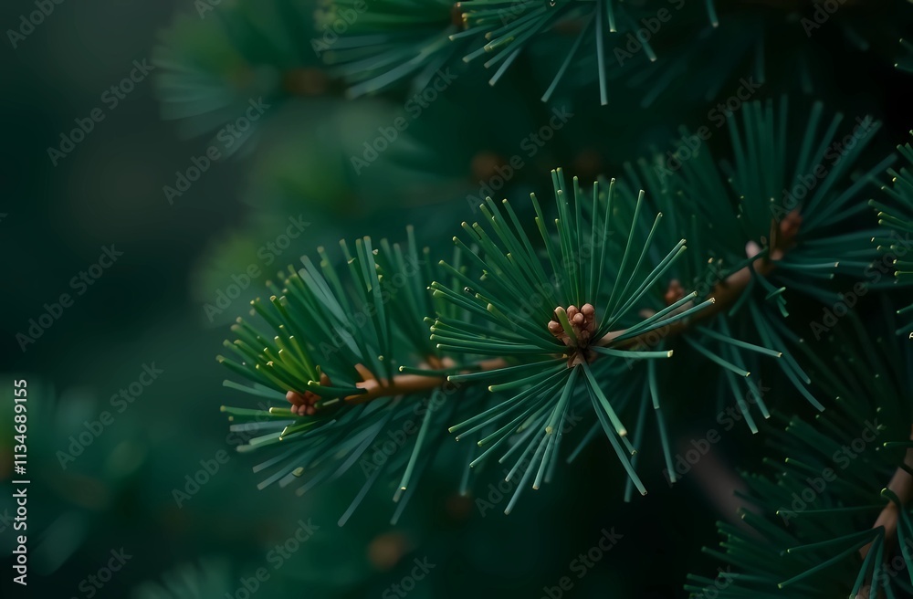 Close-up image of the needles of evergreen trees in a dark natural setting. Christmas tree. Close-up image of the needles of evergreen trees in a dark natural setting. Christmas tree.