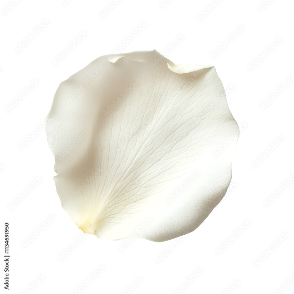 Single Delicate White Rose Petal CloseUp Single Delicate White Rose Petal CloseUp