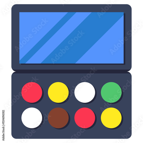 Modern design icon of eyeshadow kit