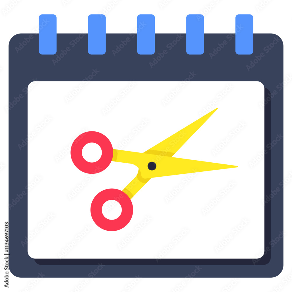 Trendy design icon of salon schedule Trendy design icon of salon schedule