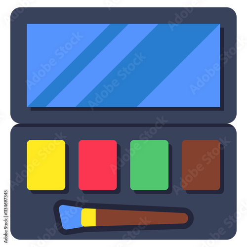 Modern design icon of eyeshadow kit