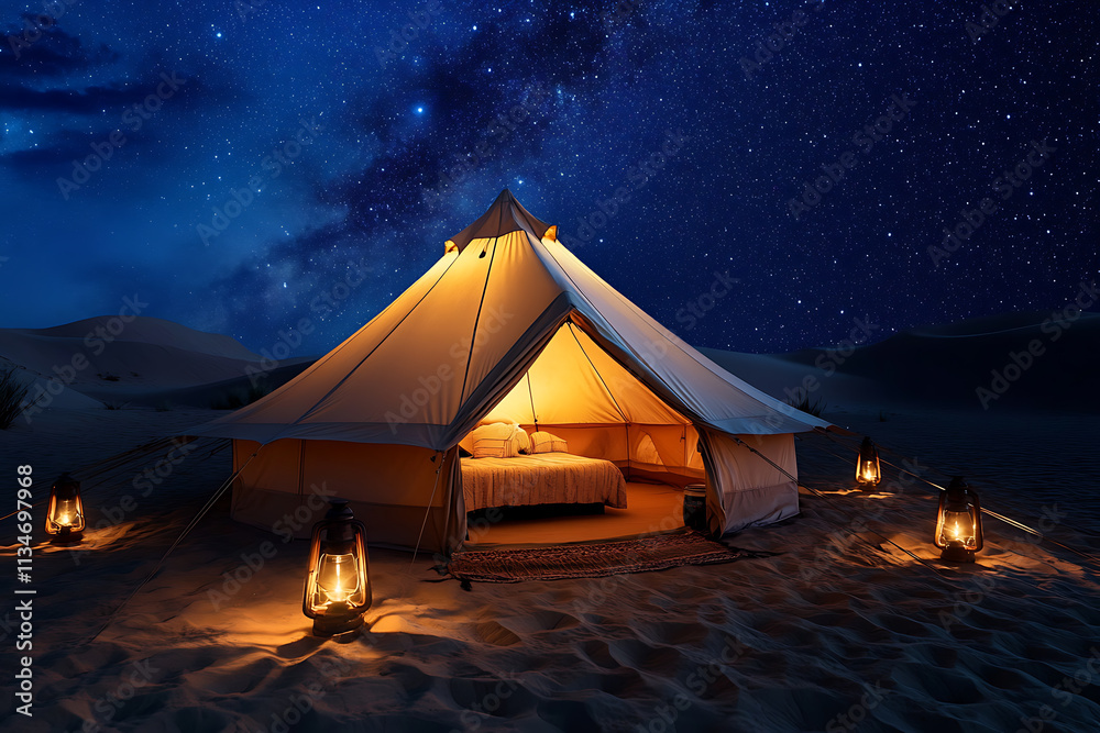Glamping Under the Starlit Desert Sky: A Luxurious Night in a Desert Tent Glamping Under the Starlit Desert Sky: A Luxurious Night in a Desert Tent