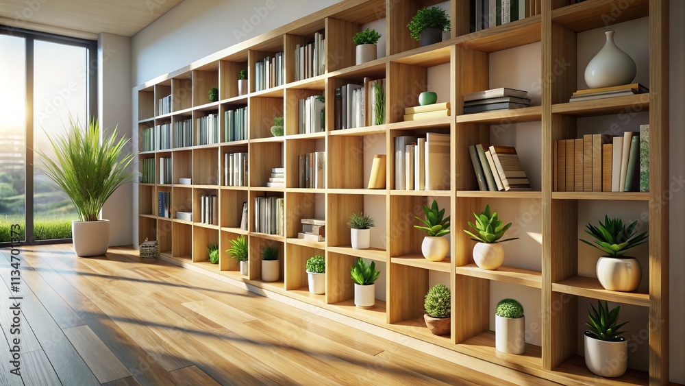 Minimalist Bookcase Design: Wide Angle Photography, Modern Home Decor, Simple Shelving, Clean Lines, Elegant Bookshelves Minimalist Bookcase Design: Wide Angle Photography, Modern Home Decor, Simple Shelving, Clean Lines, Elegant Bookshelves