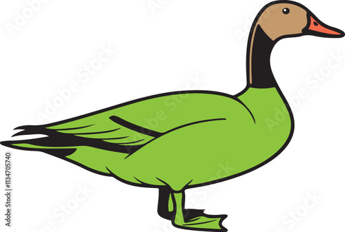 Charming Duck Vector Design