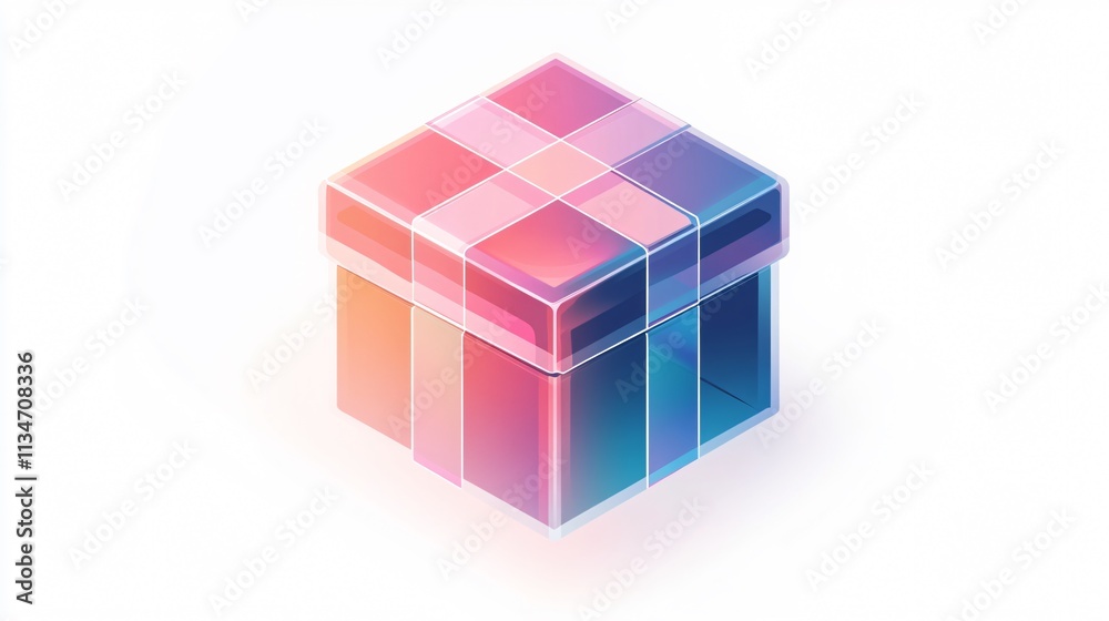 Transparent Gift Box Vector Icon for Isolated Use in Designs Transparent Gift Box Vector Icon for Isolated Use in Designs