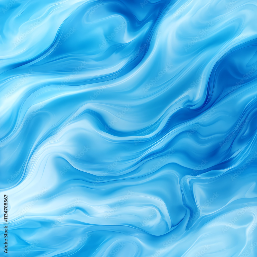 Obraz premium A serene blue abstract texture depicting fluid motion and soothing waves.