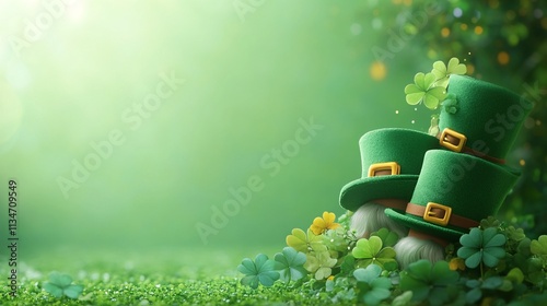 St. Patrick's Day Leprechauns & Clovers