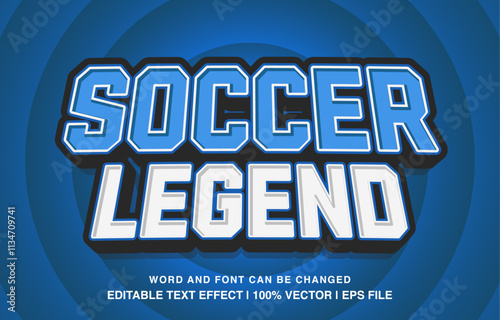 Soccer Legend: Editable Text Effect 