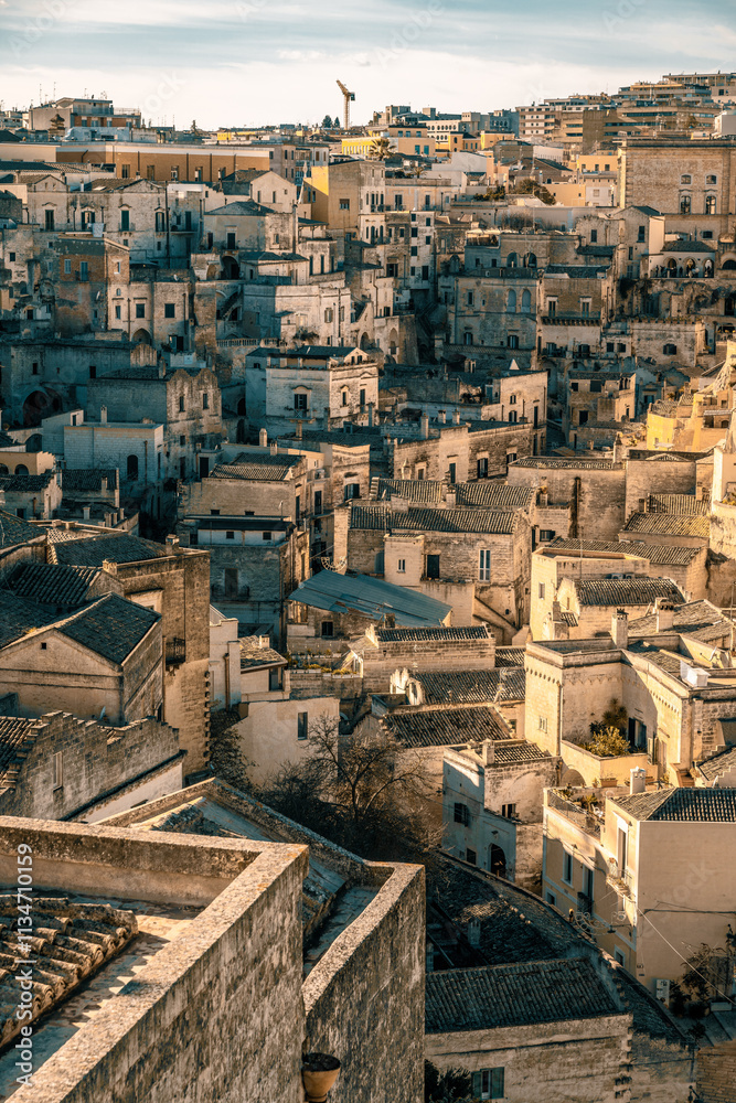 Fototapeta premium Ancient town of Matera, Basilikata, Italy.