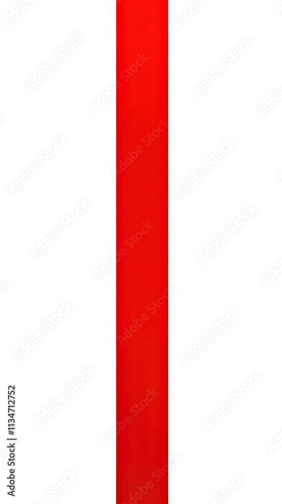 Long, vertical red ribbon isolated on a white background Long, vertical red ribbon isolated on a white background