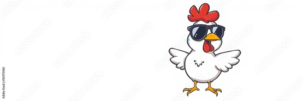 Cool and stylish hen with sunglasses illustration, perfect for summer designs and products, hen, trendy Cool and stylish hen with sunglasses illustration, perfect for summer designs and products, hen, trendy