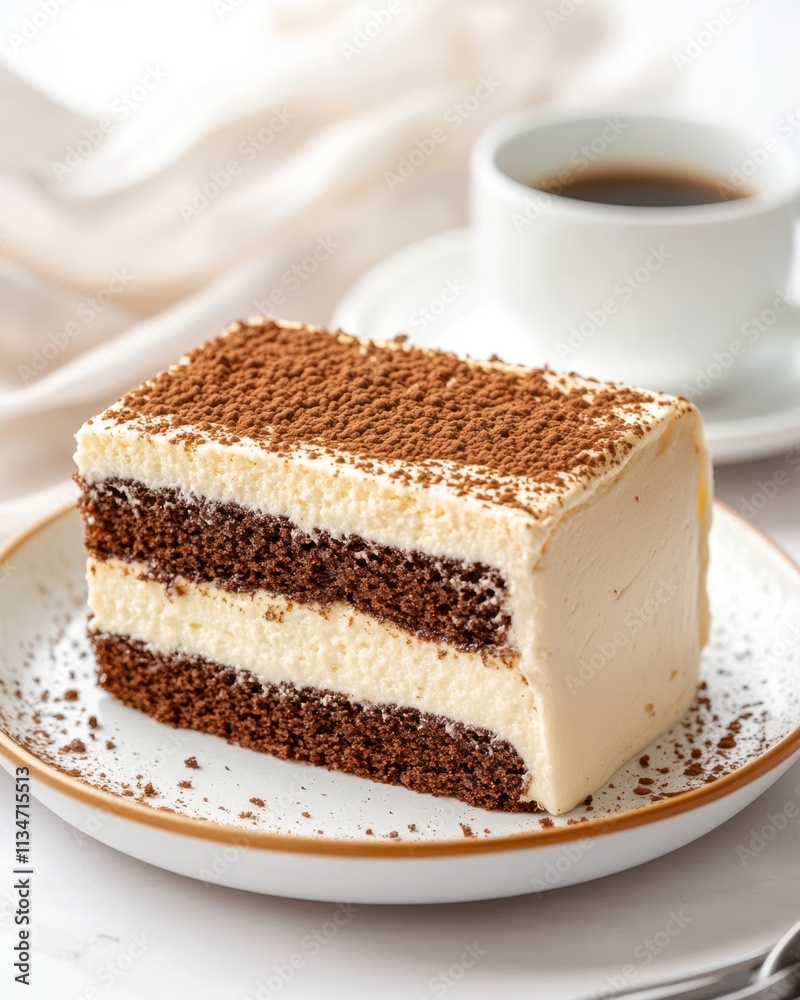 Indulging in Mocha Mousse Cake Paired With Aromatic Coffee for a Sweet Afternoon Treat Indulging in Mocha Mousse Cake Paired With Aromatic Coffee for a Sweet Afternoon Treat