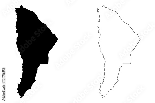 Afar Region (Federal Democratic Republic of Ethiopia, Horn of Africa, Regions and chartered cities of Ethiopia) map vector illustration, scribble sketch Afar Regional State map