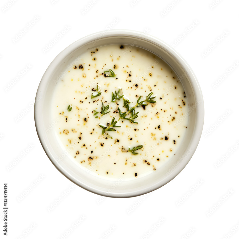 Creamy White Sauce with Thyme and Pepper Creamy White Sauce with Thyme and Pepper