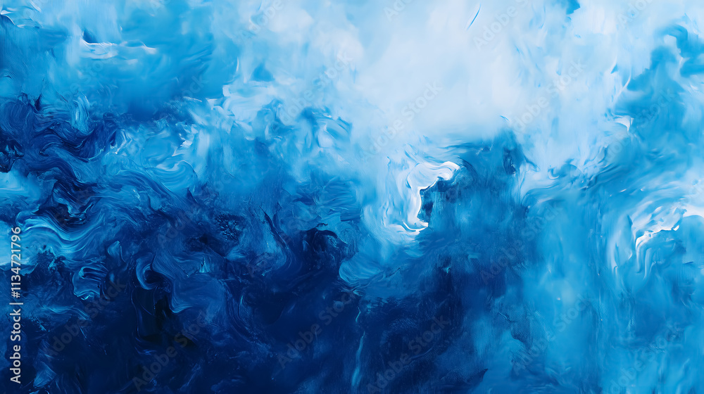 Abstract blue painting background