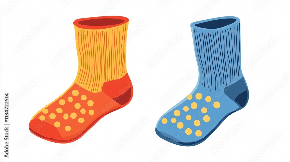 Pair of Socks Vector Isolated Illustration - Single Sock Design Pair of Socks Vector Isolated Illustration - Single Sock Design