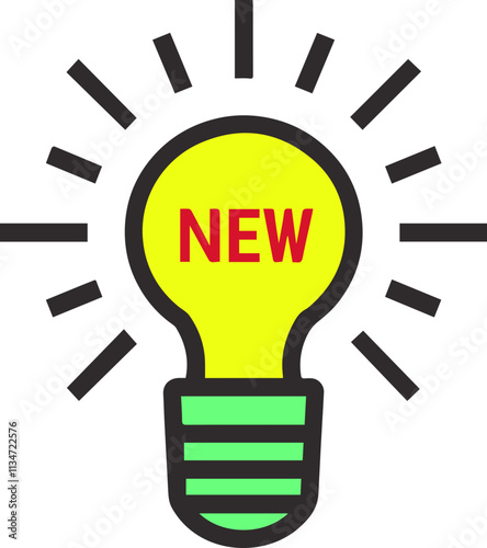 Light bulb icon symbolizing new ideas