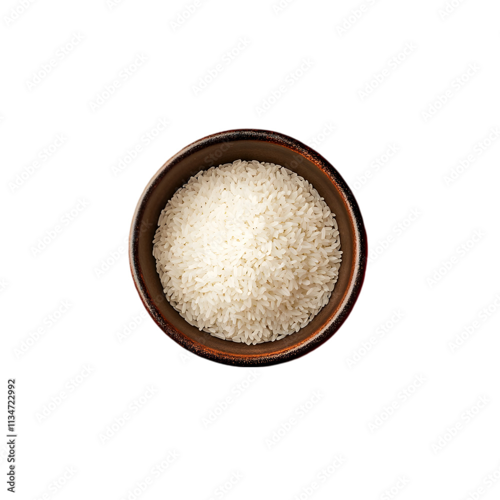 Organic White Rice PNG cutout isolated on white and transparent background. Organic White Rice PNG cutout isolated on white and transparent background.