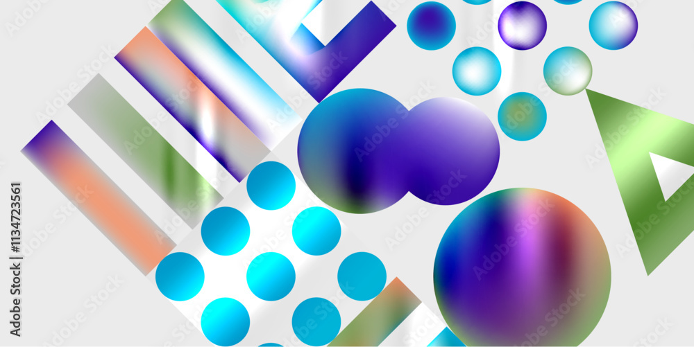 Circles and triangles modern art. Vector Illustration For Wallpaper, Banner, Background, Card, Book Illustration, landing page Circles and triangles modern art. Vector Illustration For Wallpaper, Banner, Background, Card, Book Illustration, landing page