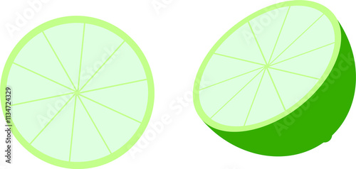 Orange fruit. Oranges that are segmentedbackground in  flat vector style