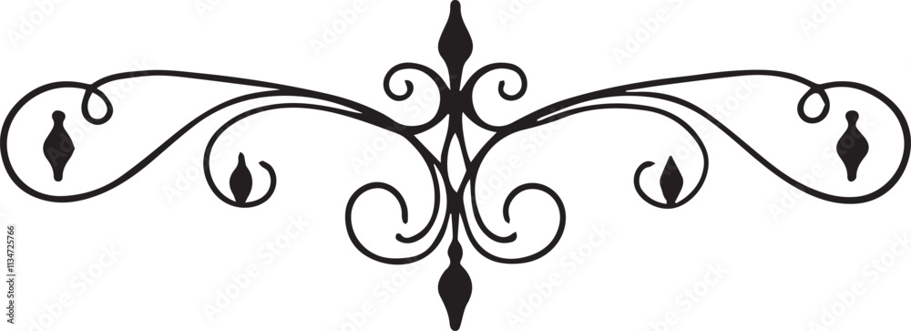 Black and white intricate decorative on white background vector Black and white intricate decorative on white background vector