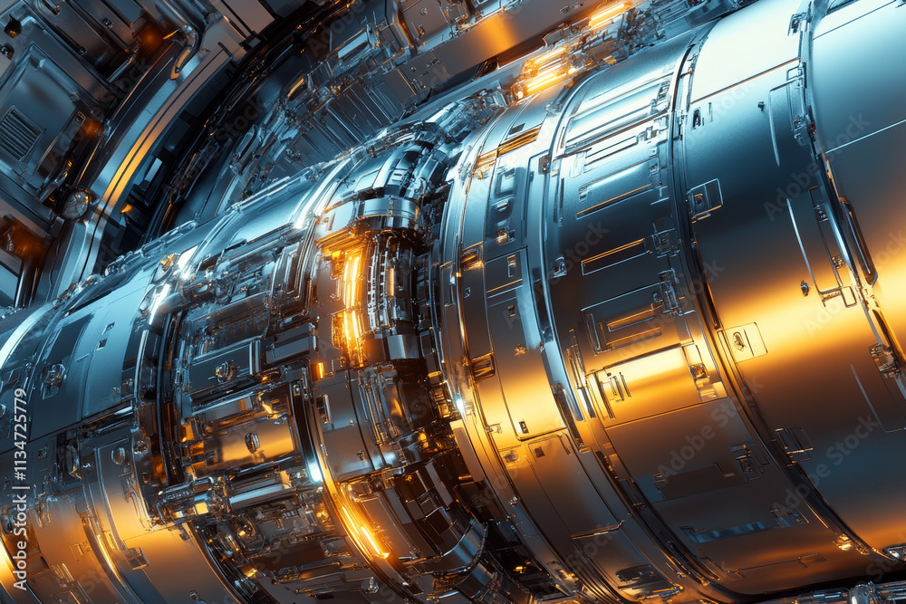 Futuristic Robotics: Metallic Texture, Reaction-Diffusion, 3D Rendering, CGI Art Futuristic Robotics: Metallic Texture, Reaction-Diffusion, 3D Rendering, CGI Art